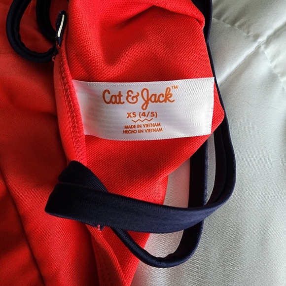 Cat & Jack Girls' "Oh My Stars" Tankini Set - Size XS (4/5) - Picture 4 of 4